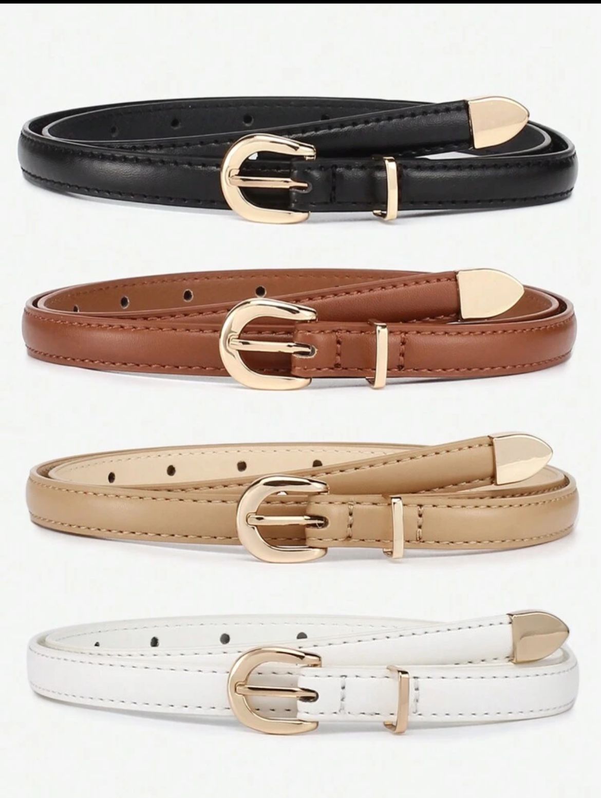 Gold detail Belts